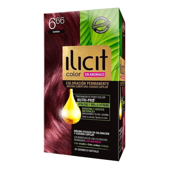 Coloración Ilicit Permanente Sin Amoníaco 8.1 Rubio Claro Ceniza