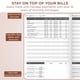 thumbnail image 3 of Cuaderno para Rastreo de Facturas Clever Fox Organizador Mensual Oro Rosa, 3 of 5