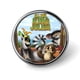 thumbnail image 1 of Insignia de Botón Desmarcar Viva El Rey Julien 2.8 cm, 1 of 6