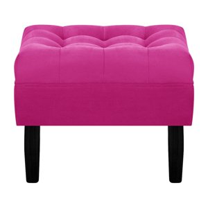 Bodevir - Pouf Wood 1C Felpa 00 Fucsia