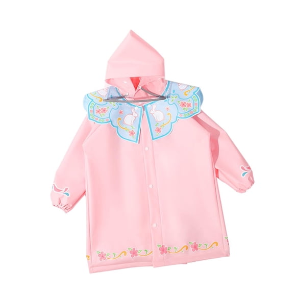 Chubasquero Para Niños, Impermeable, Capa Con Capucha Para Niños, Para Viajar, Pescar, Color Rosa