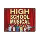 thumbnail image 1 of High School Musical Cartel Metálico, Decoración de Pared de Cartel Metálico Personalizado para Regalos de Fans, Amigos, Familia y Amantes 20*30CM, 1 of 6