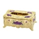 thumbnail image 2 of Inicio Caja De Papel De Seda Rectangular Funda Para Estuche Funda Dorado Morado, 2 of 5