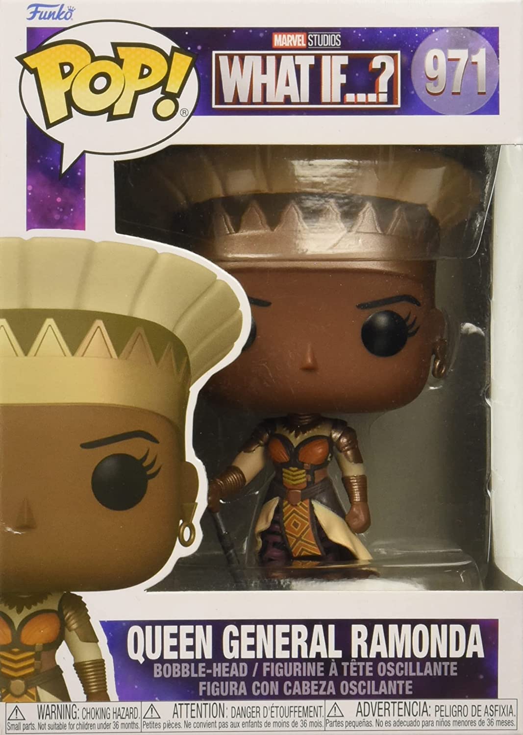 Funko - Pop Marvel: What If? - Queen General Ramonda, Multicolor, (58650)