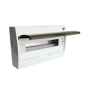 Tablero Eléctrico Sobreponer Drl 18 Modulos Tapa Clara Sec