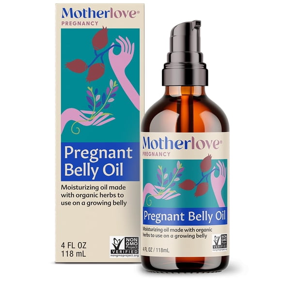 Aceite para barriga embarazada Motherlove Natural, 120 ml, previene el estiramiento