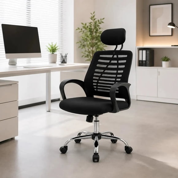 Silla Ejecutiva Escritorio Ergonomic Con Apoyacabeza y Brazos Premium