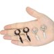 thumbnail image 3 of Aros Punk Plumas Black Silver Space Vintage, 3 of 3