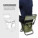 thumbnail image 4 of Silla Plegable con Compartimiento Verde, 4 of 4