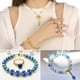 thumbnail image 5 of 100 Pcs Cuentas Europeas de Agujero Grande 14mm Al Por Mayor Cuentas Espaciadoras de Agujero Grande Acrílico para Bolígrafos DIY Collar Pulsera Fabricación de Joyas, Púrpura Profundo, 5 of 6