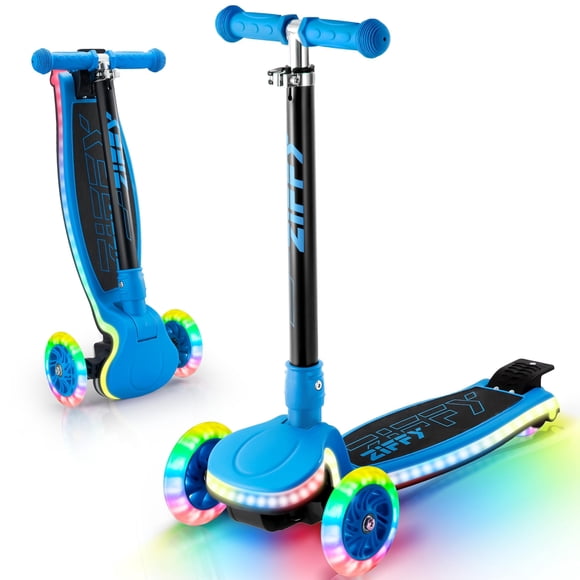 Patinete ZIFFY JOVA ZIFFY para niños con luces LED y ruedas azules