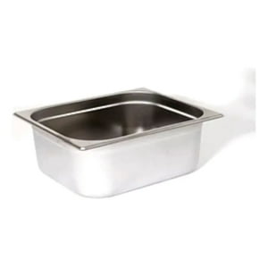 Metalfer - Bandeja Contenedor Gastronomico Acero Inox 1/4 X 10 Cm