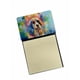 thumbnail image 1 of Dispensador recargable con soporte para notas adhesivas Afghan Hound, 1 of 7