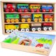 thumbnail image 1 of Set de 12 vagones de tren Orbrium con caja de almacenamiento de madera para 3 a 7 años, 1 of 7