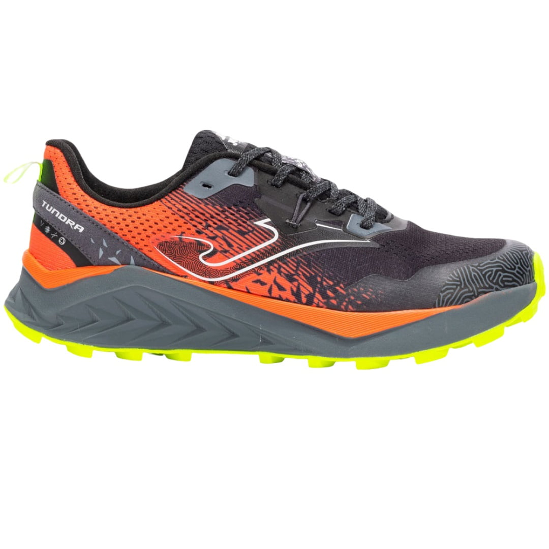 Zapatilla Trail Running Hombre Tundra Negro Naranja Joma