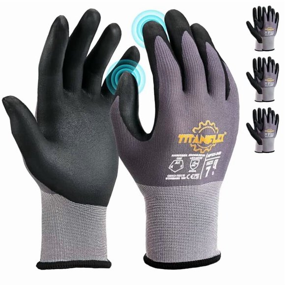 Guantes de Trabajo TitanFlex con Recubrimiento de Nitrilo sobre Nylon