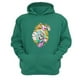 thumbnail image 1 of Polerón Canguro Alicia Cuentos Infantiles Verde Aguamarina Talla Xl Unisex, 1 of 1