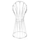 thumbnail image 4 of 20 '' Soporte De Cabeza De Maniquí De Metal Independiente Sombrero Cap Display Rack Peluca Titular De Plata, 4 of 5