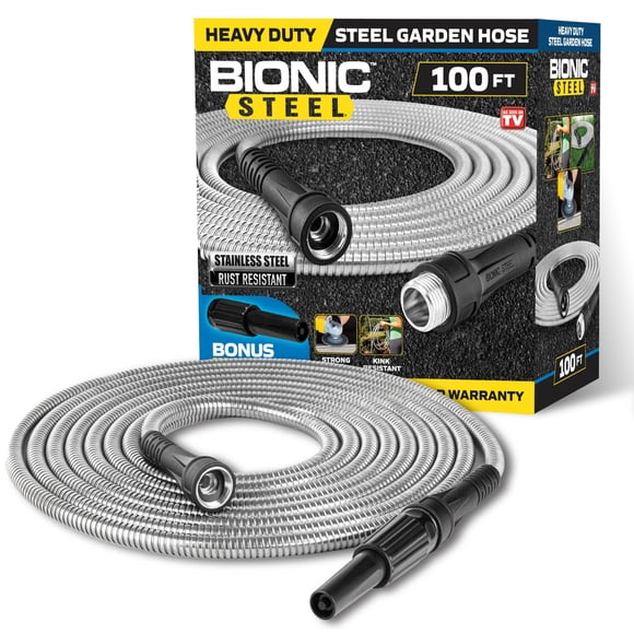 Manguera de Jardín BIONIC STEEL 30 m Acero Inoxidable Resistente