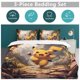 thumbnail image 5 of Pikachu Bed Duvet Cover Funny Anime Cartoon Bedding Sets Lightweight 3 Piece Comforter Sets, 5 of 5