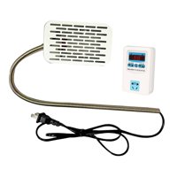 Magideal - Calentador De Pájaros Para Jaula, Alambre Antimordeduras, Almohadilla Térmica Para Jaula De Pájaros Pequeños, Periquitos, Cacatúas , Termostato Blanco