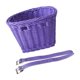 thumbnail image 3 of Cesta De Bicicleta Con Manillar Delantero Para Ni?os, Imitación De Ratán, Fácil De Instalar, Desmontable, Color Morado, 3 of 5