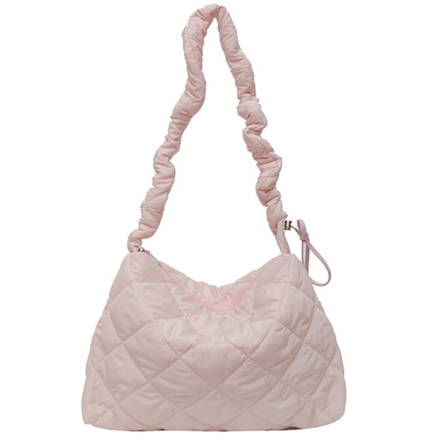 Bolso de mano acolchado para mujer, ligero y acolchado, tipo hobo, 2023, con pliegues en forma de nube.