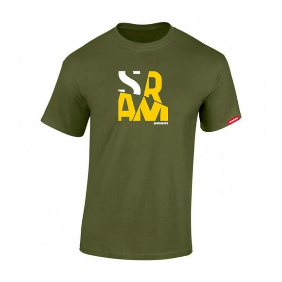 Polera SRAM Manga Corta Fragments Verde