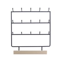 Magideal - Titular De La Joyería Soporte De Exhibición De La Joyería Pendiente Titular De La Exhibición De La Tarjeta Organizador De La Joyería Para Las Tarjetas Negro