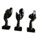 thumbnail image 2 of 3 Uds Estatuas De Pensador Figuras Modernas De Resina Para Estante Sala De Estar Decoración Del Hogar Negro, 2 of 3