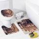 thumbnail image 4 of Ginny y Georgia-theme 4-Piece Shower Curtain Set with Rugs, Waterproof Bathroom Decor Set Includes Bath Mat, U-Shaped Rug, Toilet Lid Cover and Curtain with Hooks, 4 of 6