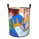 thumbnail image 1 of Clásicos de Cuentos de Hadas de Grimm Cesta de lavandería de gran capacidad redonda con asa, bolsa para ropa sucia plegable, almacenamiento para dormitorio, baño y lavadero 44x35 cm, 1 of 6