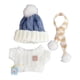 thumbnail image 3 of Conjunto De Bufanda Y Suéter Para Muñecas En Miniatura, Gorro Y Bufanda Para Muñecas De Peluche, Colgante Para Muñecas De Niña, Bufanda Marrón A Rayas, 3 of 3