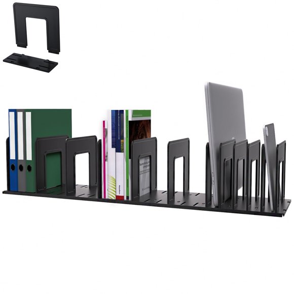 Organizador de Archivos LuluEasy Ajustable de Plástico Negro
