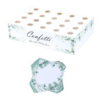 Magideal - Conos De Confeti Y Caja De Soporte, Bandeja Decorativa, Pétalos De Flores Secas, Conos De Confeti, Caja De Conos De Papel Para El Día De San Valentín 20 Hoyos Verde