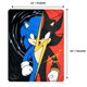 thumbnail image 3 of Manta de felpa Sonic the Hedgehog 114 cm x 152 cm + Pegatinas, 3 of 5