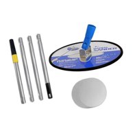 Magideal - Lijadora De Pértiga Para Paneles De Yeso, Herramienta De Lijado Y Pulido Para Paneles De Yeso, Rotativa De 360 Grados, Radial De 9 Pulgadas, Lijador