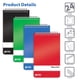 thumbnail image 3 of Bloques de notas en espiral Better Office Products, 24 unidades, 8 x 13 cm, 60 hojas, 3 of 6