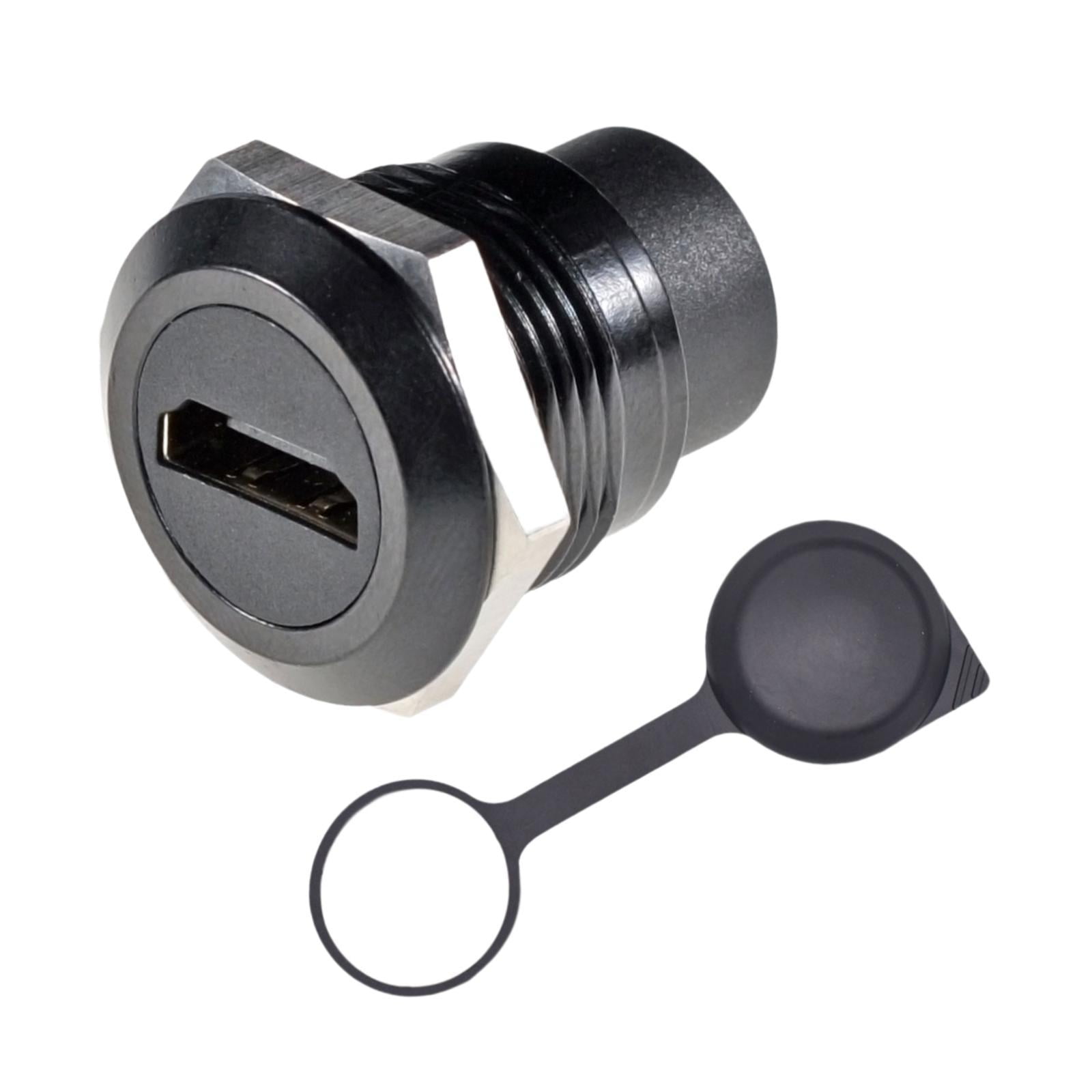 Bothyi - Conector Hdmi De Paso Redondo Negro