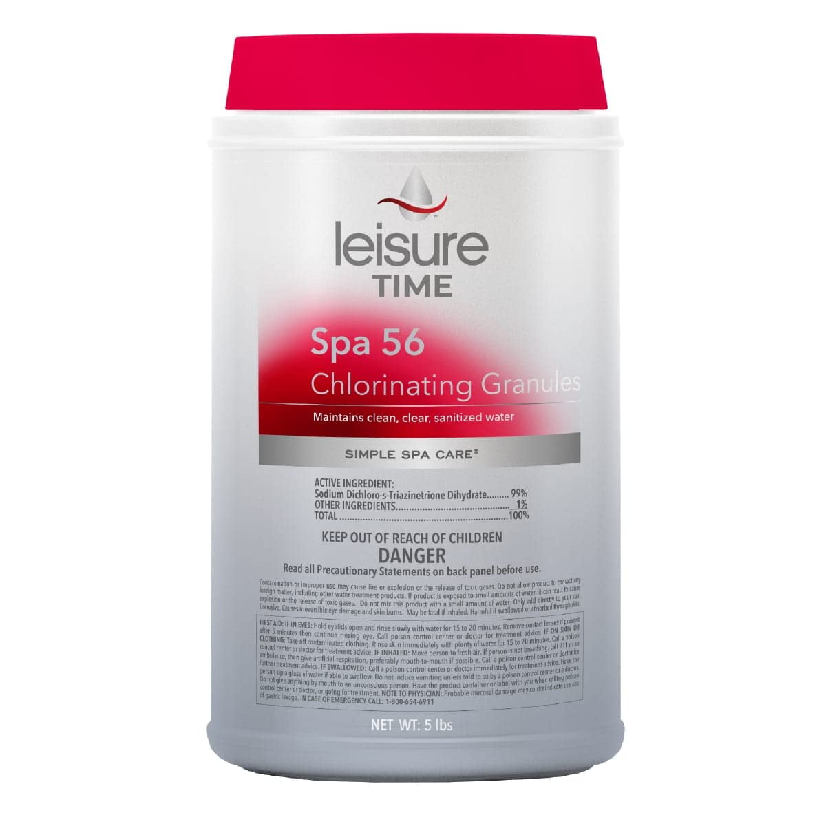 Gránulos Clorantes Spa Leisure Time Spa 56 2,5 Kg