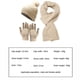 thumbnail image 2 of Conjunto De Tres Piezas De Gorro, Bufanda Y Guantes, Cálido Y Aislante, Gorro De Punto Grueso., 2 of 6