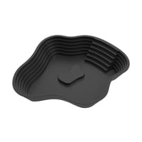 Magideal - Piscina De Baño Para Tortugas Con Rampa Plato De Alimentación Y Bebedero Para Reptiles Duradero Y Versátil Adecuado Para Tortugas Acuáticas Y Geckos Negro