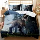 thumbnail image 1 of Dinosaur Jurassic Age Tyrannosaurus Rex Bedding Set Boys Girls Duvet Cover Pillowcase Bed Kids Adult Bed Sheets, 1 of 5