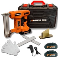 Lernen - Pistola De Clavos Y Grapas Inalambrica Con 2 Baterías