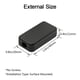 thumbnail image 2 of Caja de conexiones LeMotech de plástico ABS negra 40 x 20 x 11 mm (paquete de 5), 2 of 7