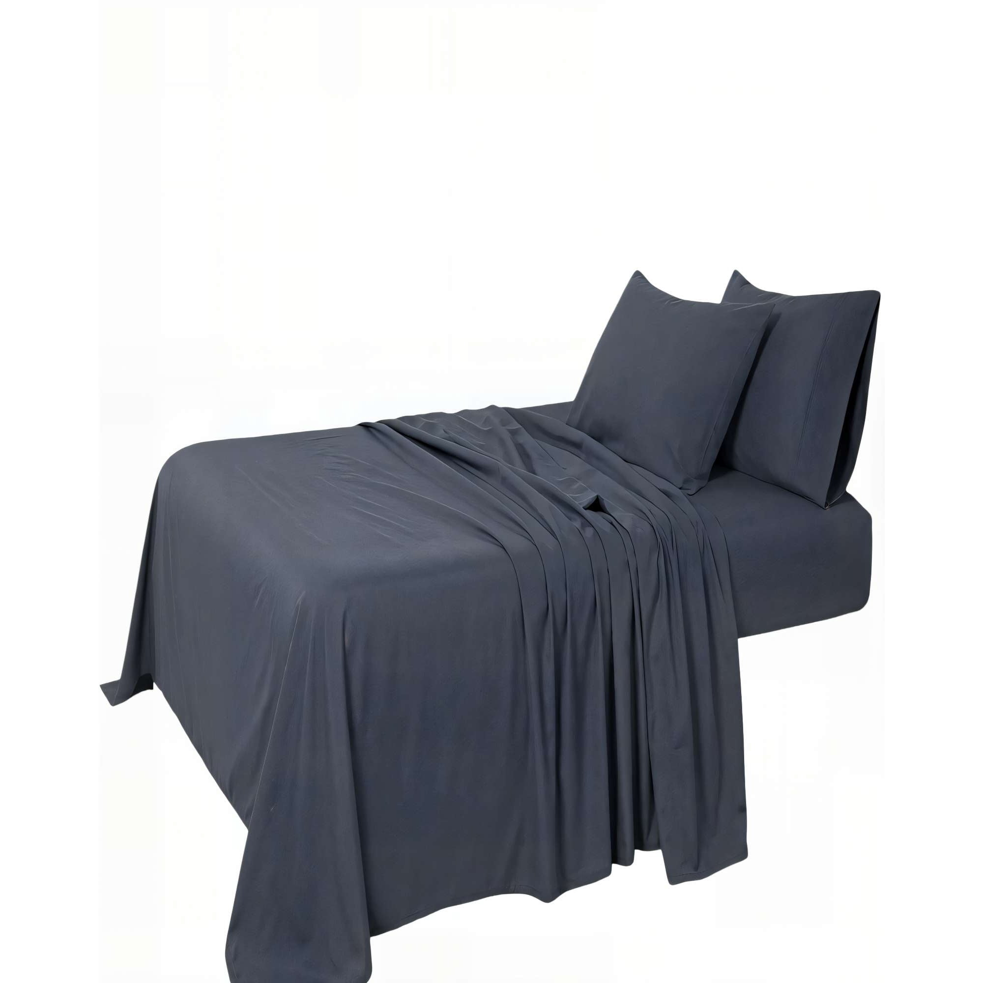 Genérico - Set De Sabana 200 Hilos King Color Gris