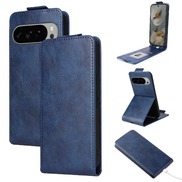 Funda tipo folio para Google Pixel 10 Pro XL 5G con soporte magnético y protección para la cámara Azul