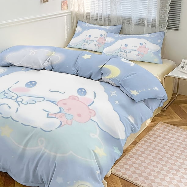 Cinnamoroll Cartoon Character Duvet Cover Set Bedding Set 3D Cartoon Printed Comfortable And Soft Bed Set