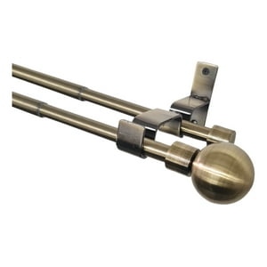 Metalhsa - Set Extensible De 120-210 Cm Color Bronce Y Terminal Bola