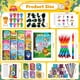 thumbnail image 3 of Set BenLouis de 96 minilibros para colorear y crayones para fiestas, 3 of 7